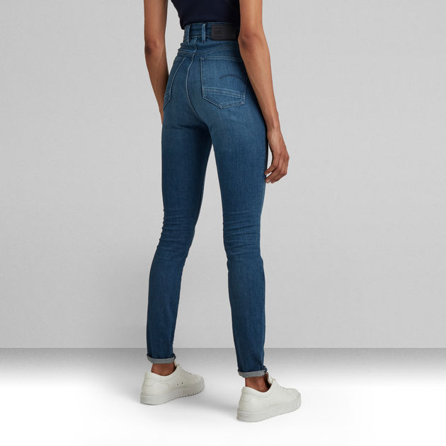 G-Star Raw - Kafey Ultra High Skinny Jean - Faded Neptune Blue