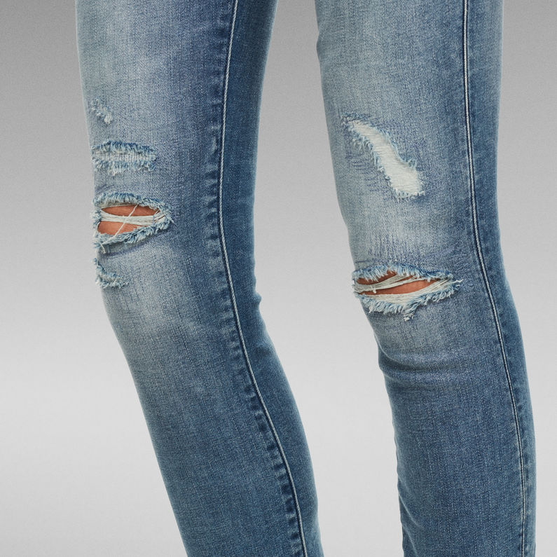 G-Star Raw - Kafey Ultra High Skinny Ankle - Antic Faded Ripped Navy