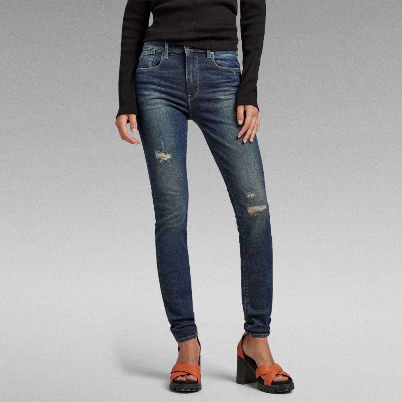 G-Star Raw - Lhana Skinny Jean - Antique Forest Blue Restored
