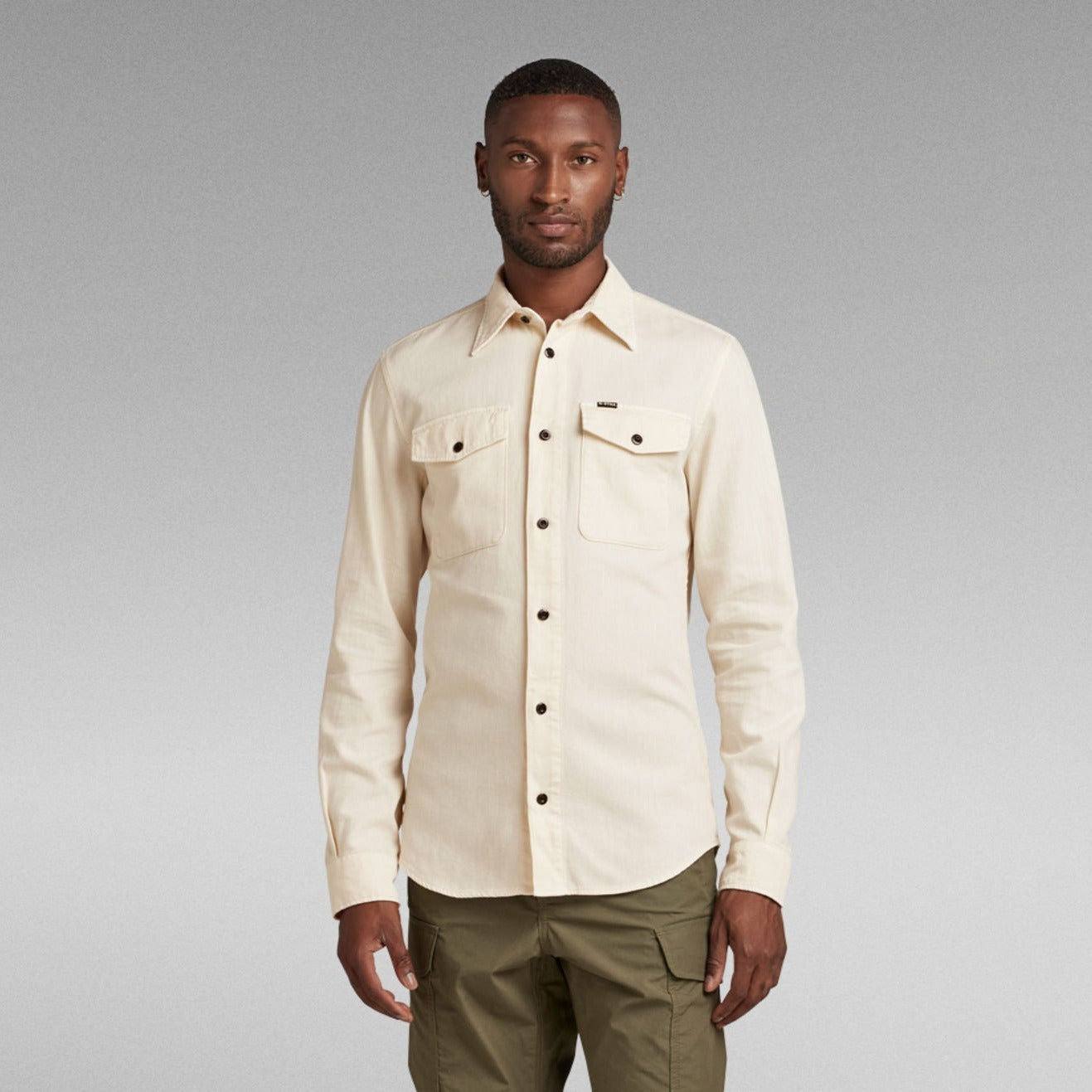 G-Star Raw - Marine Slim LS Shirt - Ecru GD