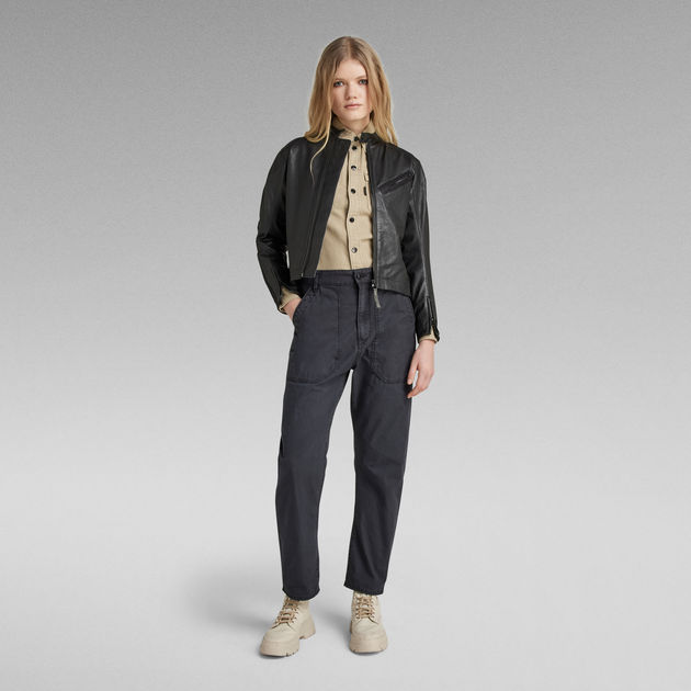G-Star Raw - Moto Leather Jacket Mix - Caviar