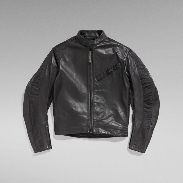 G-Star Raw - Moto Leather Jacket Mix - Caviar