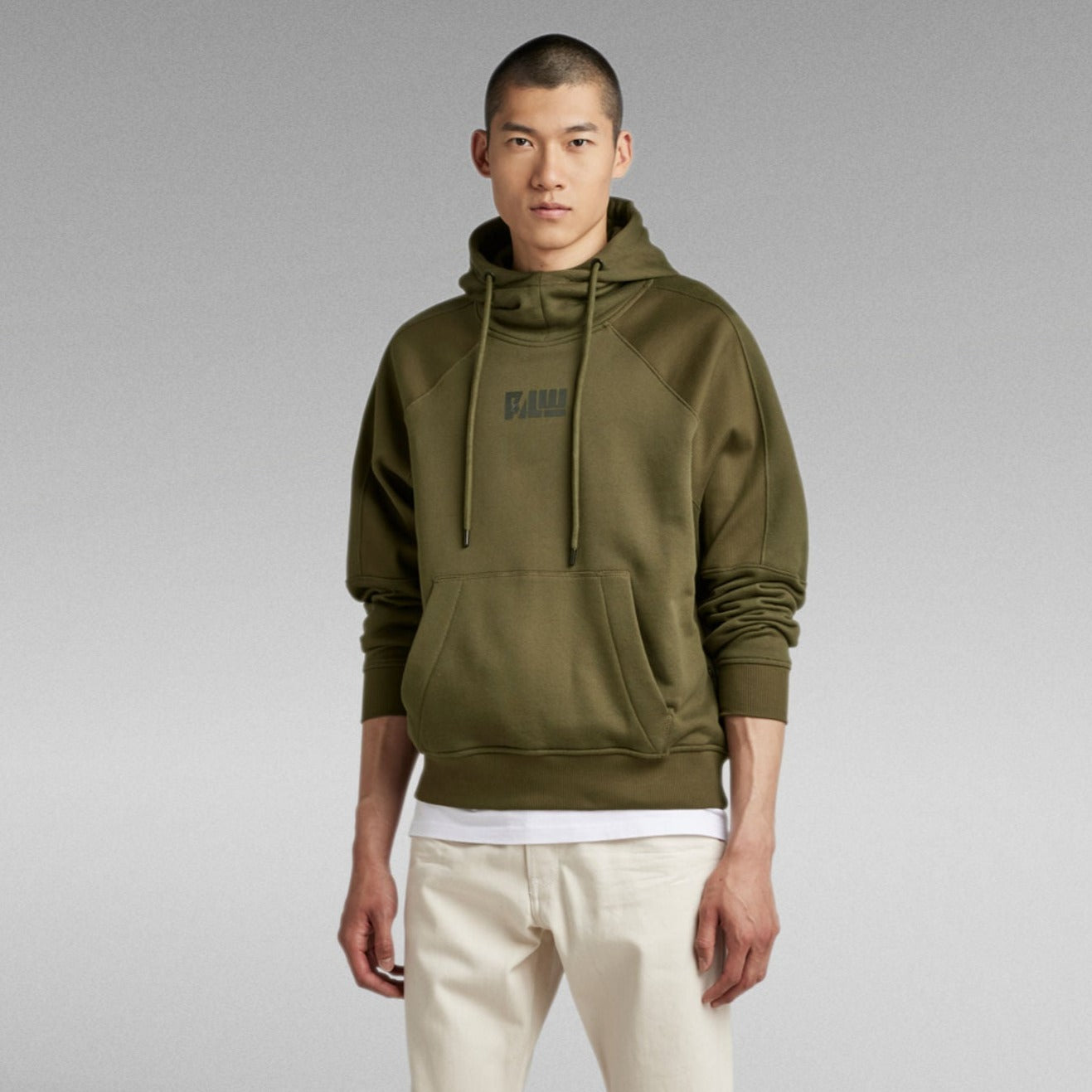 G-Star Raw - Moto Loose Hooded Sweater - Shadow Olive