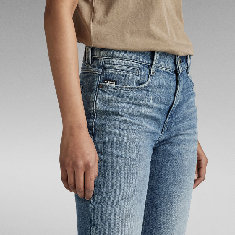 G-Star Raw - Noxer Straight Jean - Sun Faded Ice Fog Destroyed
