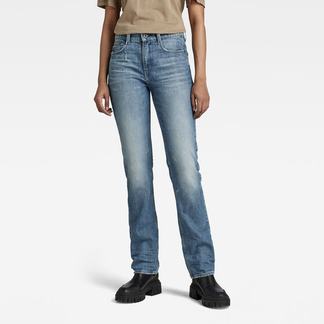 G-Star Raw - Noxer Straight Jean - Sun Faded Ice Fog Destroyed