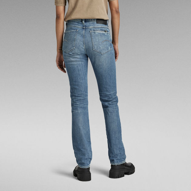 G-Star Raw - Noxer Straight Jean - Sun Faded Ice Fog Destroyed
