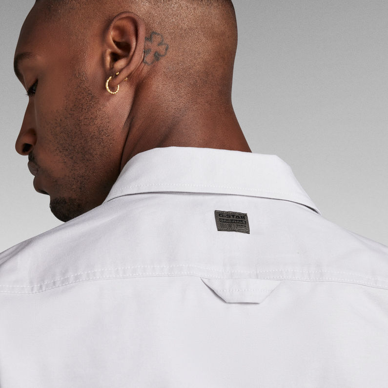 G-Star Raw - Panel Cargo Shirt - Oyster Mushroom/White Oxford