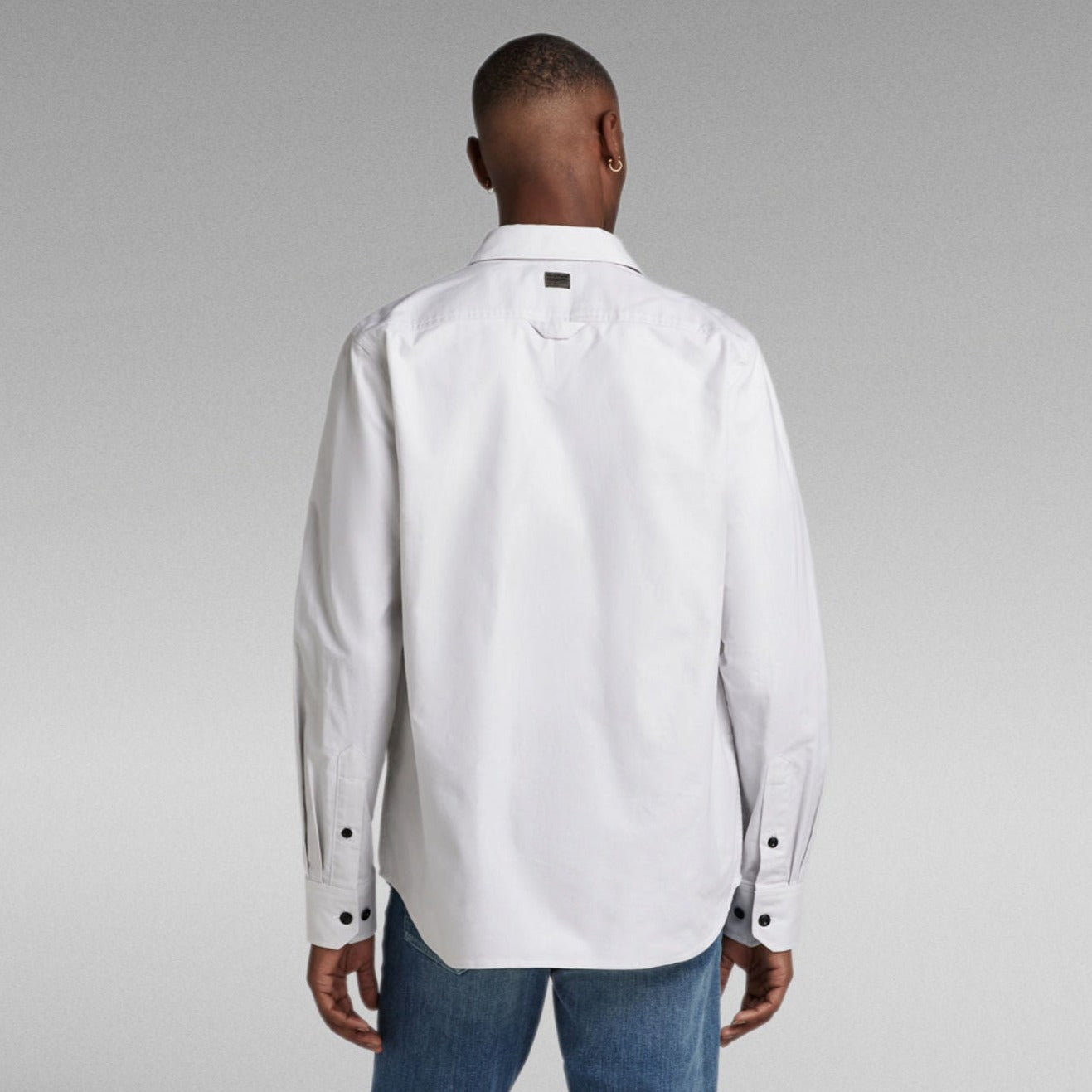 G-Star Raw - Panel Cargo Shirt - Oyster Mushroom/White Oxford