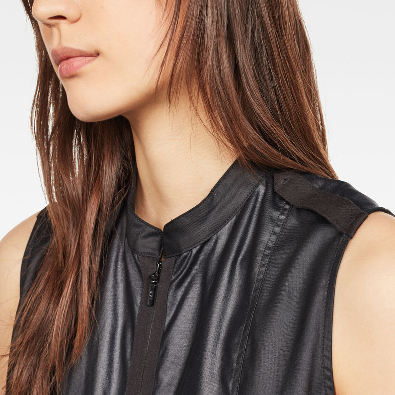 G-Star Raw - Road Zip Sleeveless Shirt - Dark Black