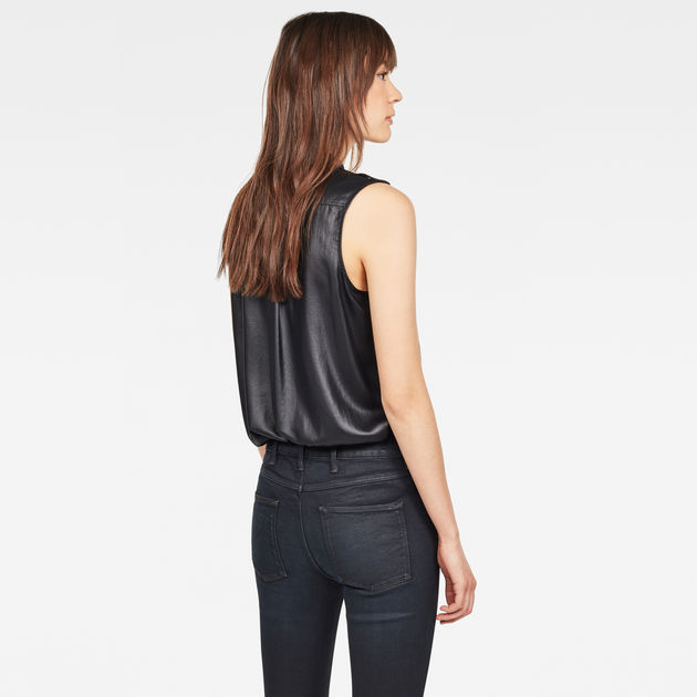 G-Star Raw - Road Zip Sleeveless Shirt - Dark Black