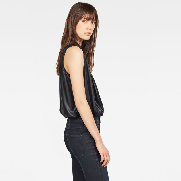 G-Star Raw - Road Zip Sleeveless Shirt - Dark Black