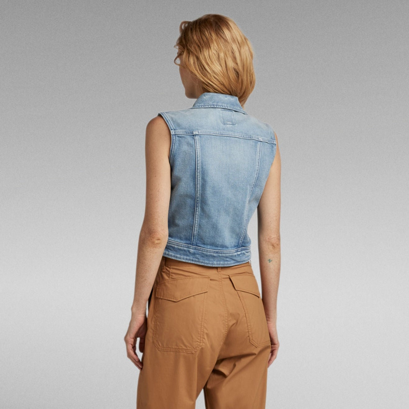 G-Star Raw - Slim Denim Vest - Vintage Electric Blue