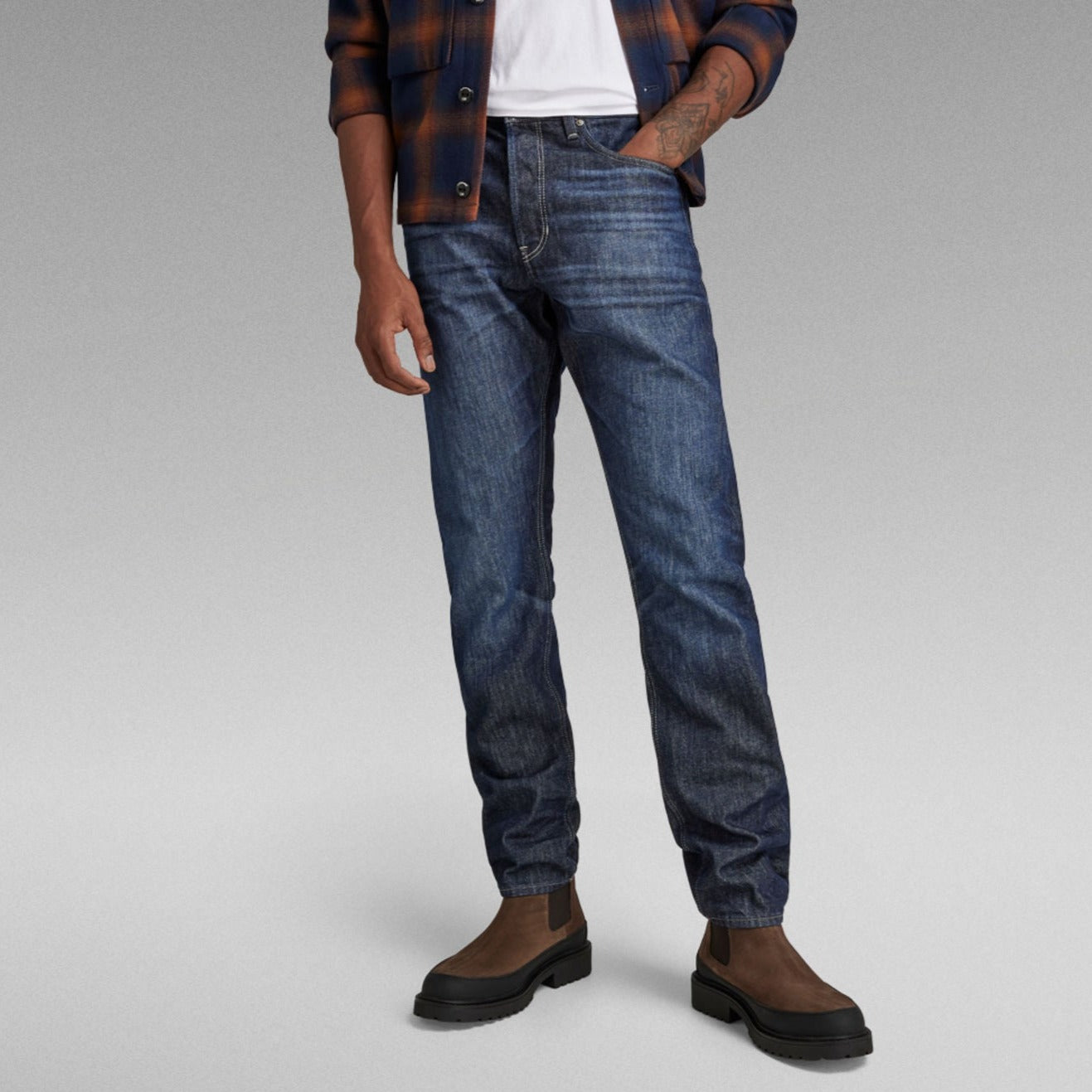 G-Star Raw - Triple A Reg Straight Jean - Worn In Pacific 2