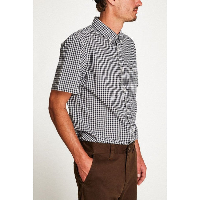 Brixton - Howl SS Shirt - Navy/Off White