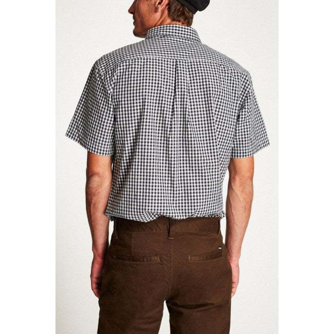 Brixton - Howl SS Shirt - Navy/Off White