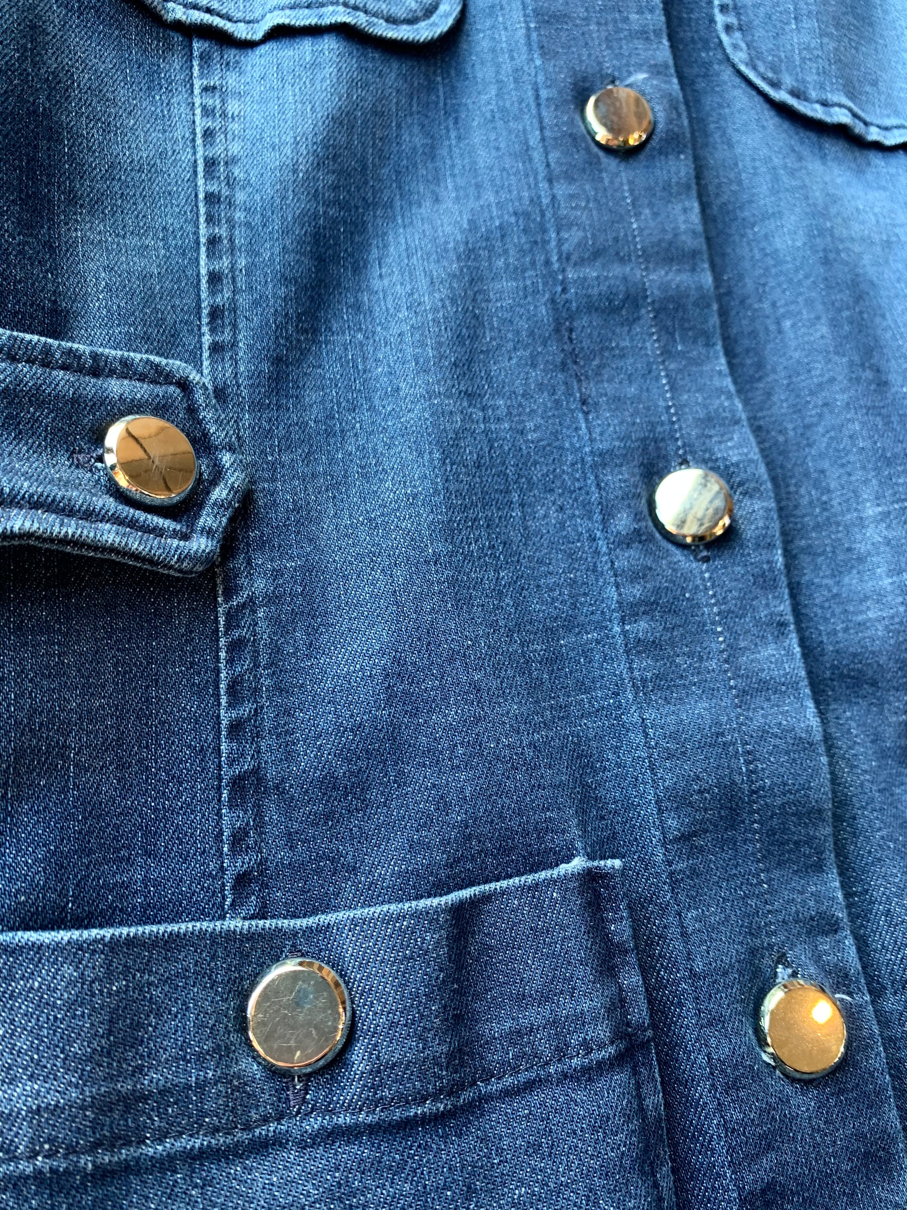 Please - Abito Dress - Denim Blu