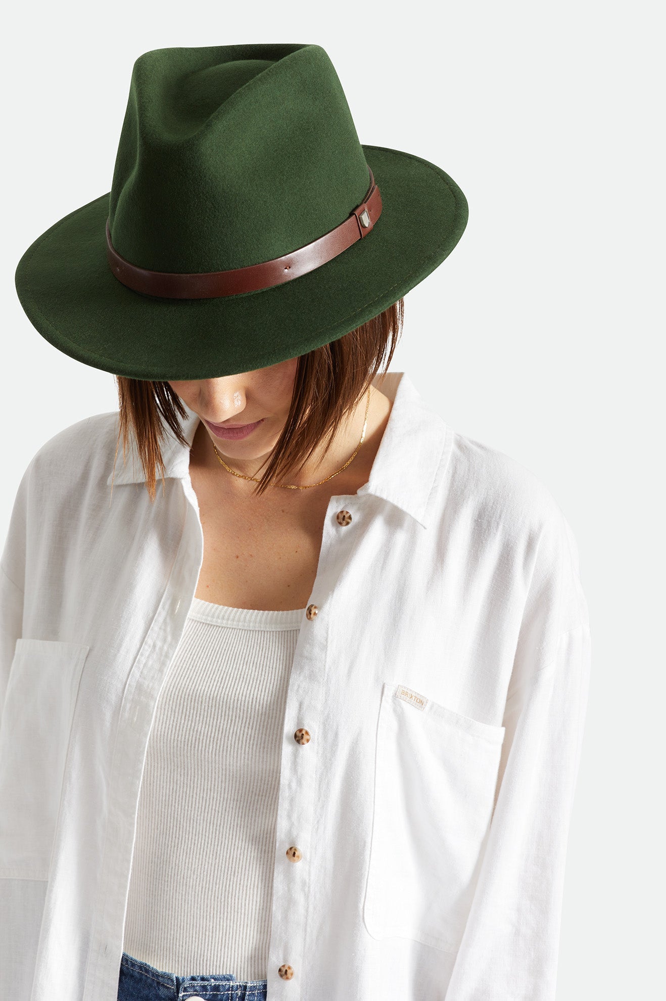 Brixton - Messer Fedora - Moss