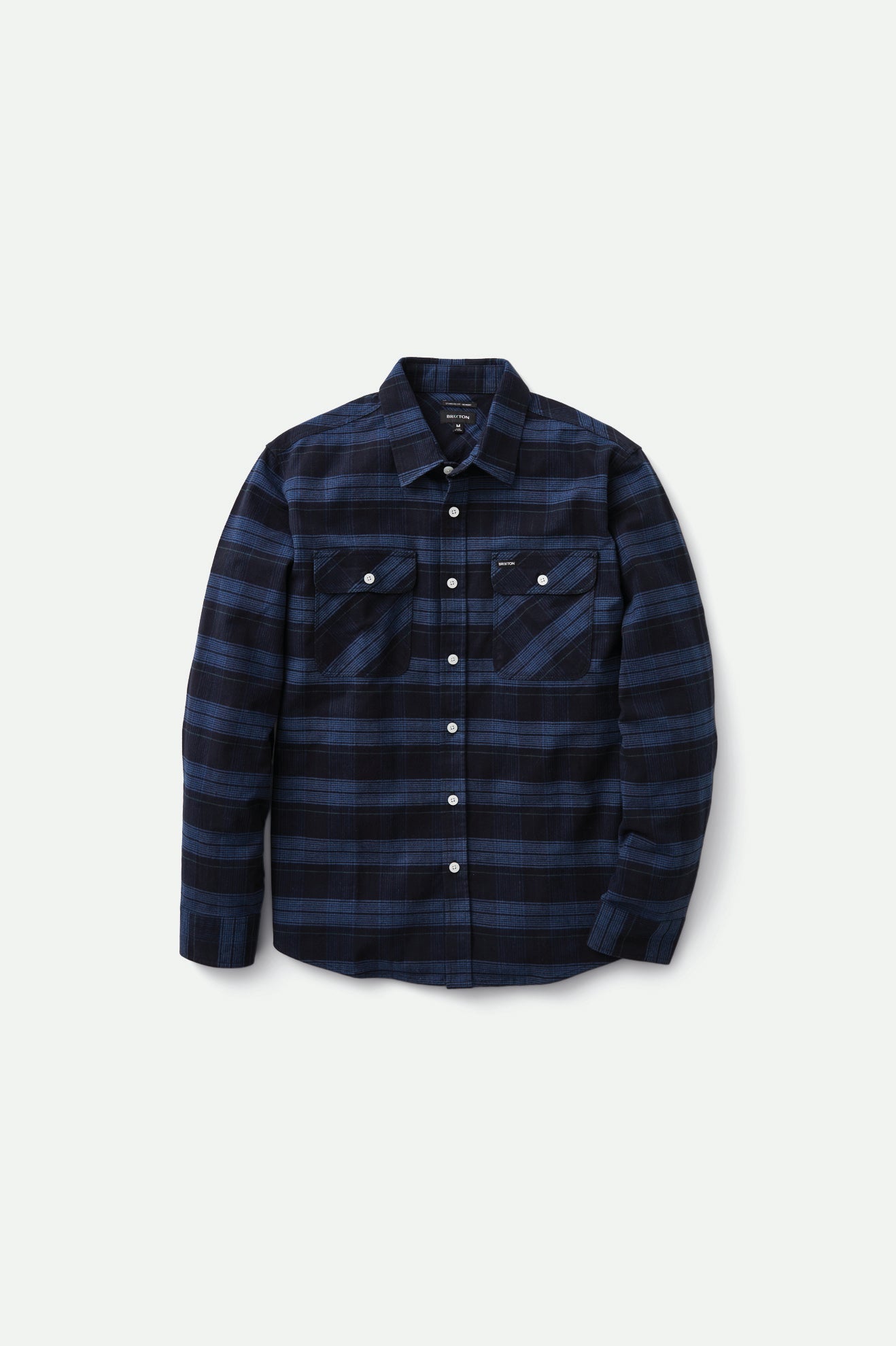 Brixton - Bowery Stretch LS Flannel - Navy