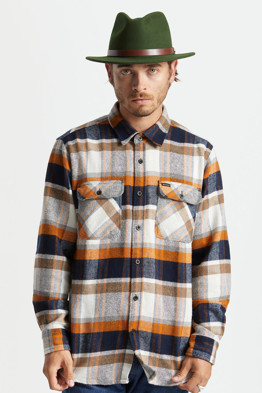Brixton - Messer Fedora - Moss