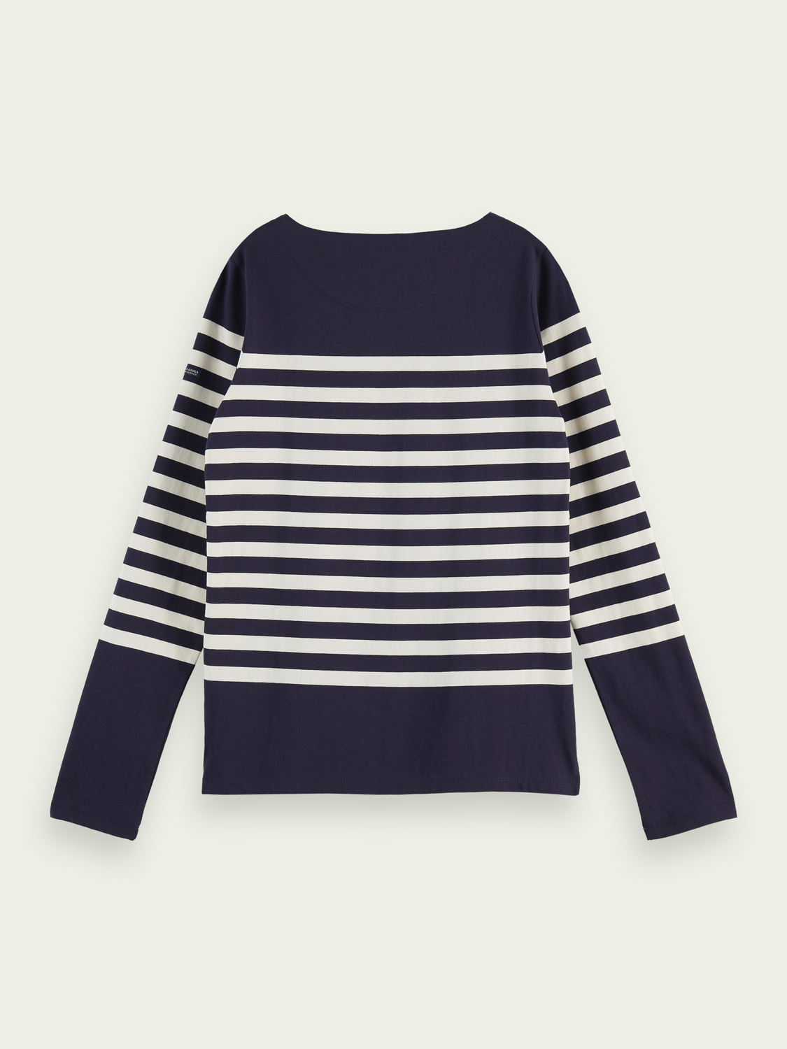 Maison Scotch - Classic LS Tee - Navy/White