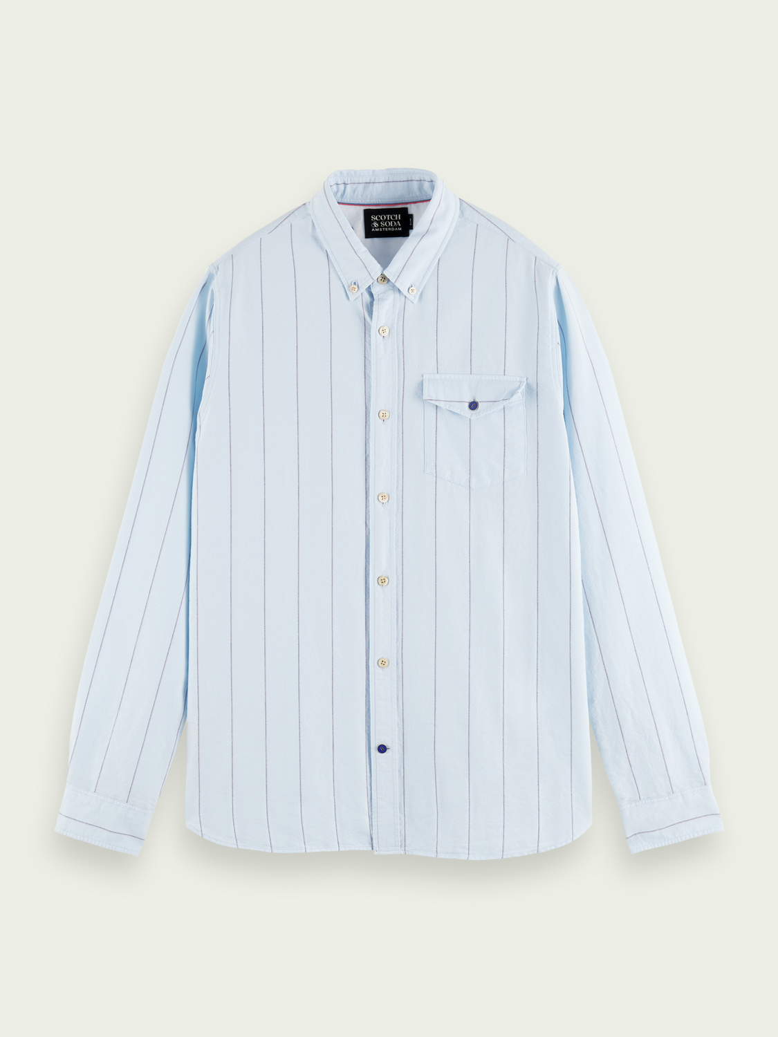 Scotch & Soda - Oxford LS Shirt - Sky Blue