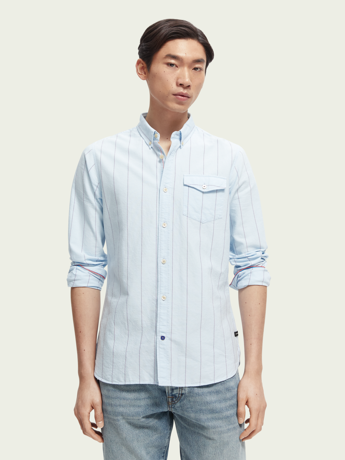 Scotch & Soda - Oxford LS Shirt - Sky Blue