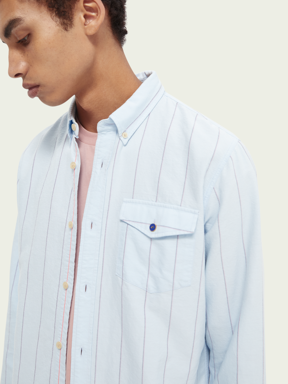 Scotch & Soda - Oxford LS Shirt - Sky Blue