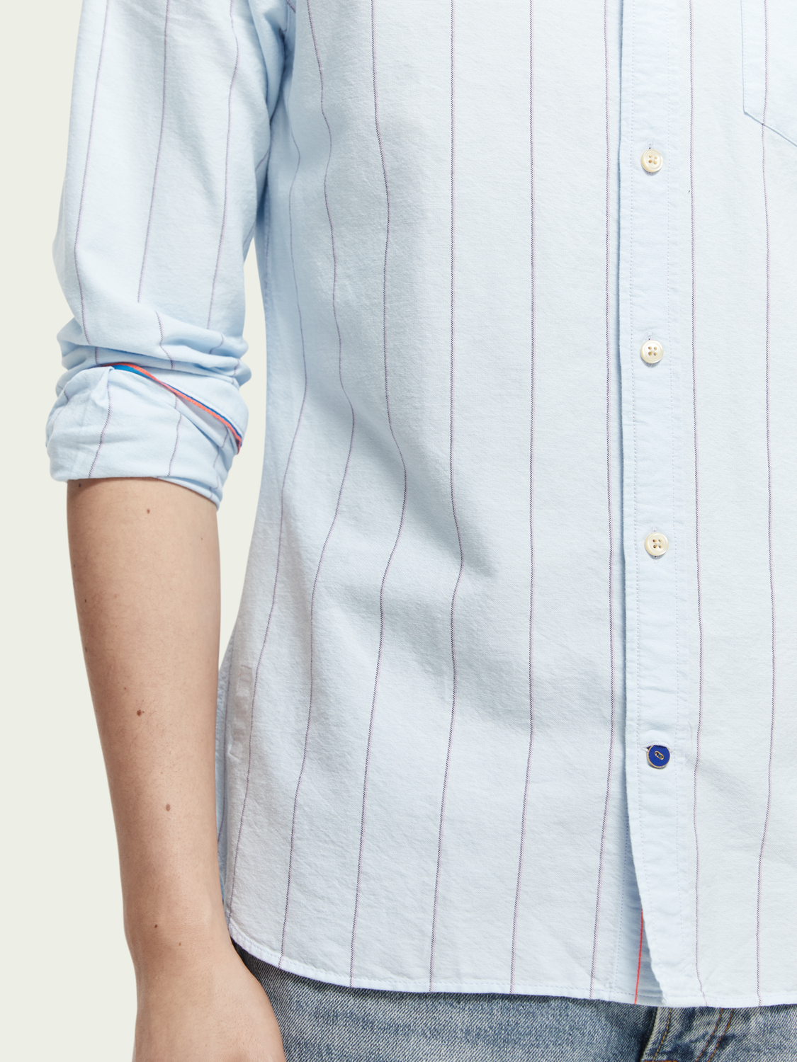 Scotch & Soda - Oxford LS Shirt - Sky Blue