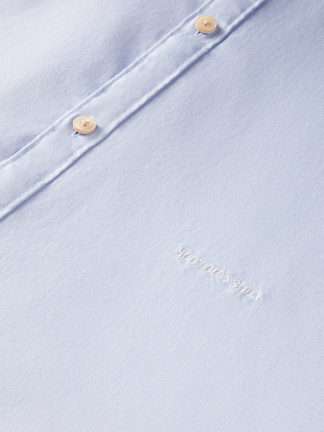 Scotch & Soda - Two Tone LS Reg Fit Shirt - Blue