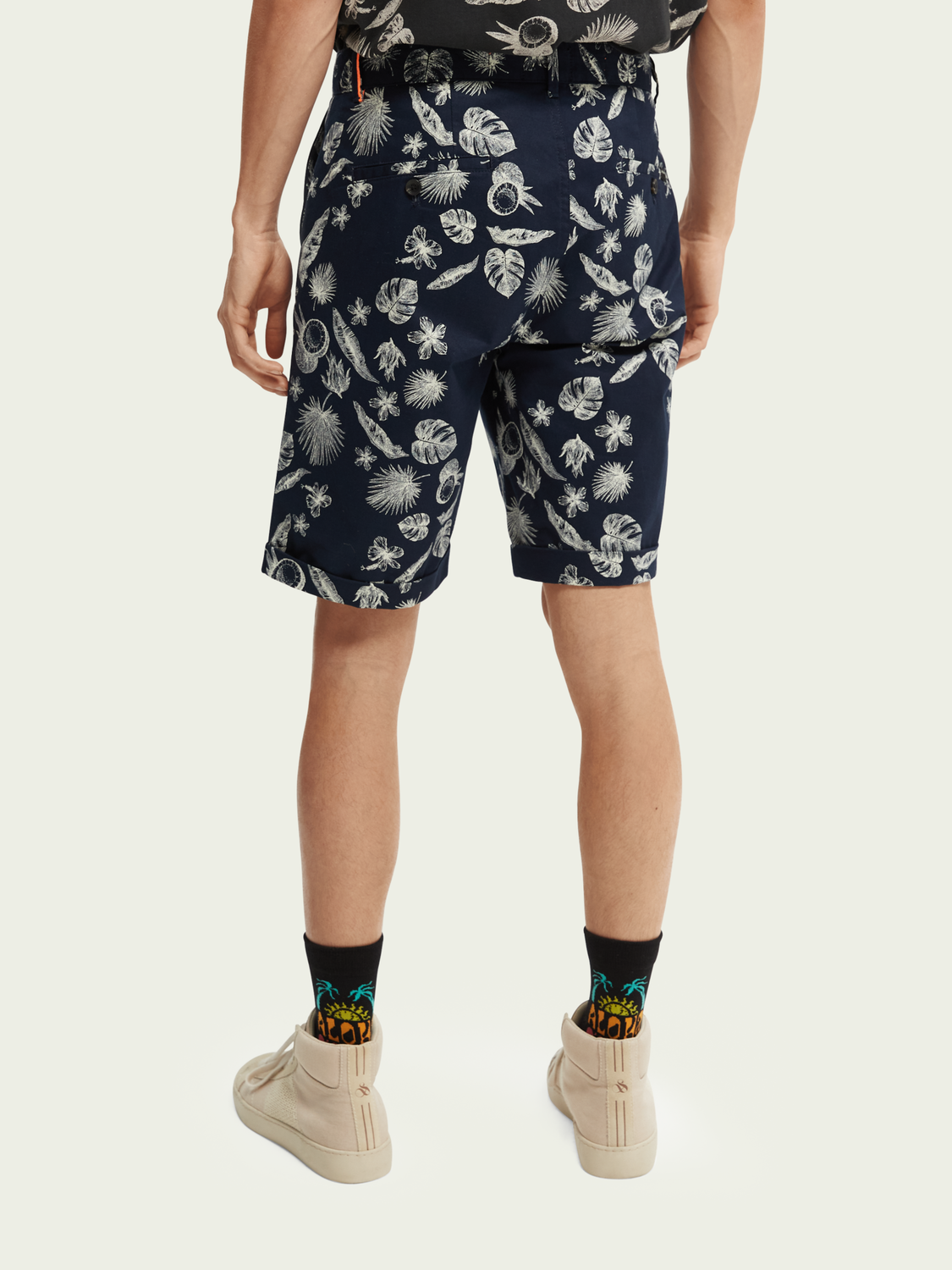 Scotch & Soda - Stuart Printed Pima Cotton Short - Night Botanic
