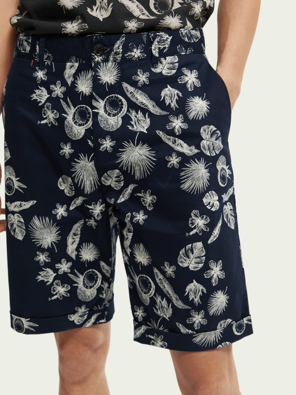 Scotch & Soda - Stuart Printed Pima Cotton Short - Night Botanic