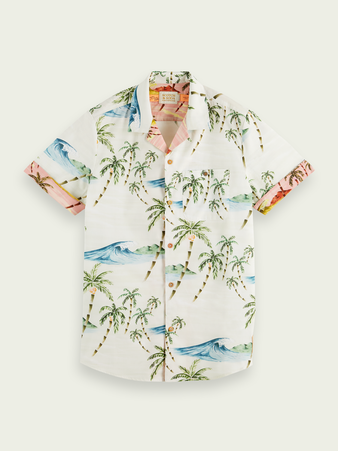 Scotch & Soda - Printed Hawaiian SS Shirt - Multi