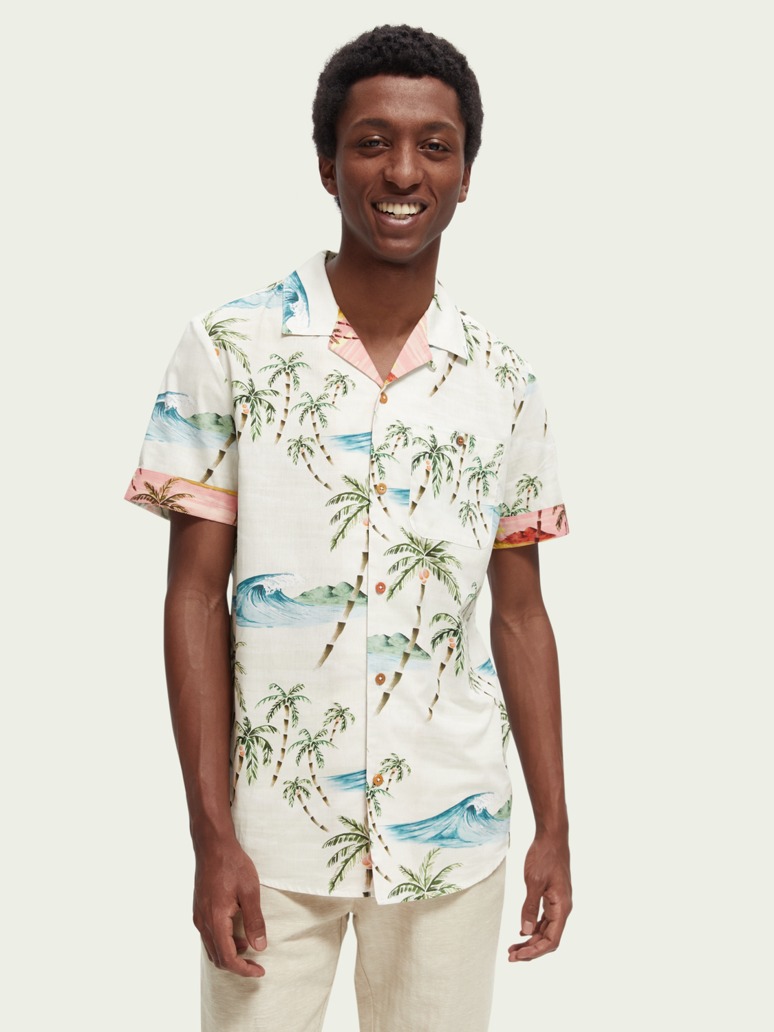Scotch & Soda - Printed Hawaiian SS Shirt - Multi