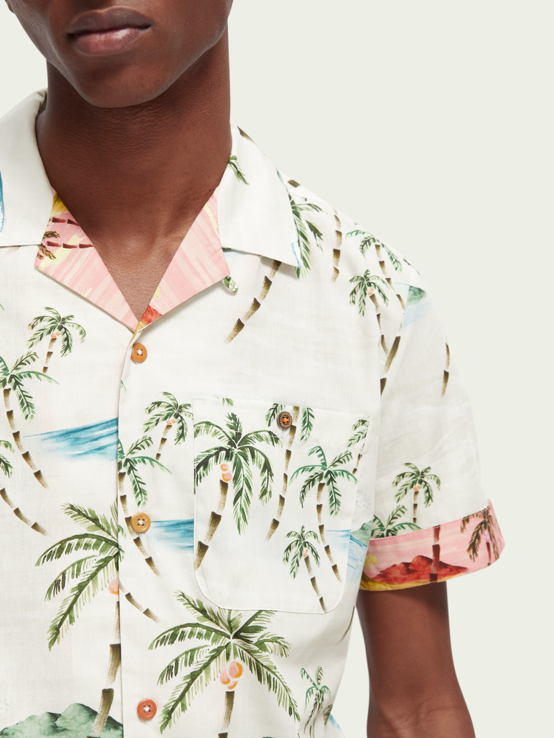 Scotch & Soda - Printed Hawaiian SS Shirt - Multi