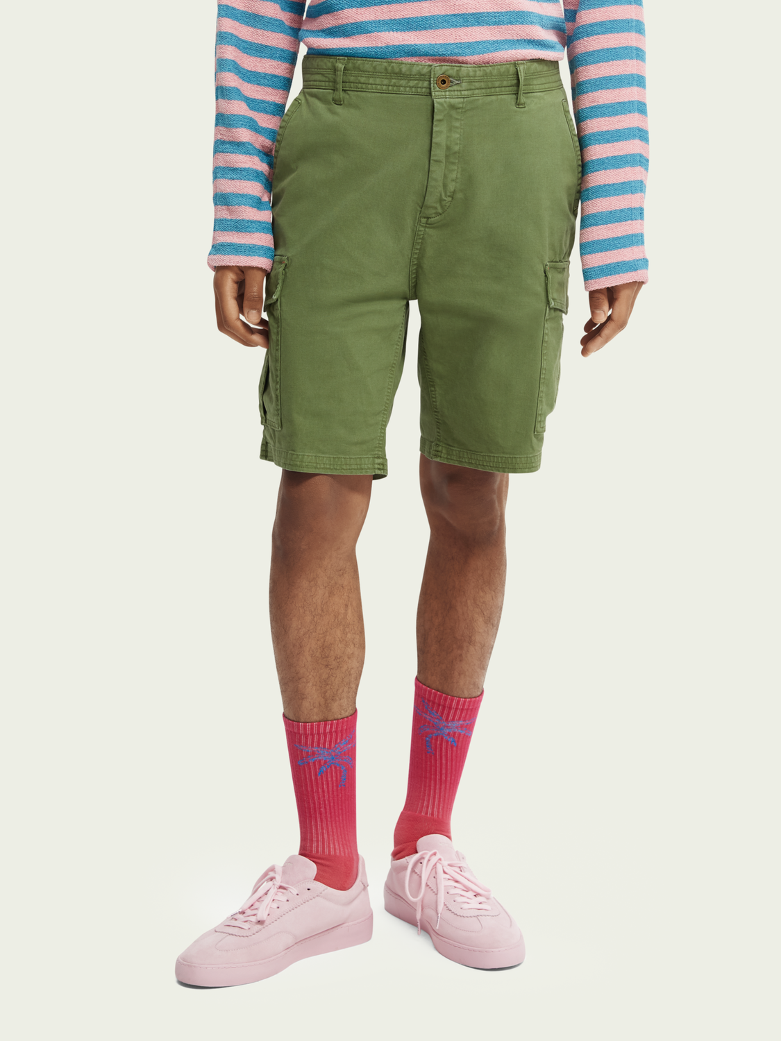 Scotch & Soda - Fave Garment Dyed Cargo Short - Army