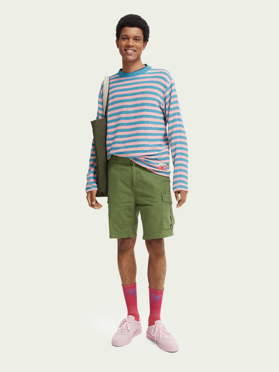 Scotch & Soda - Fave Garment Dyed Cargo Short - Army