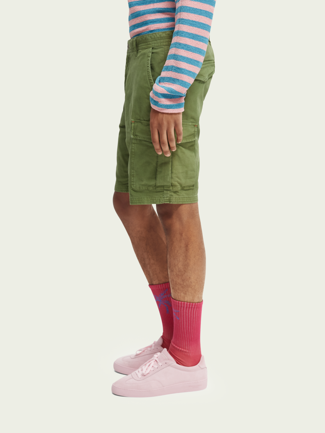 Scotch & Soda - Fave Garment Dyed Cargo Short - Army