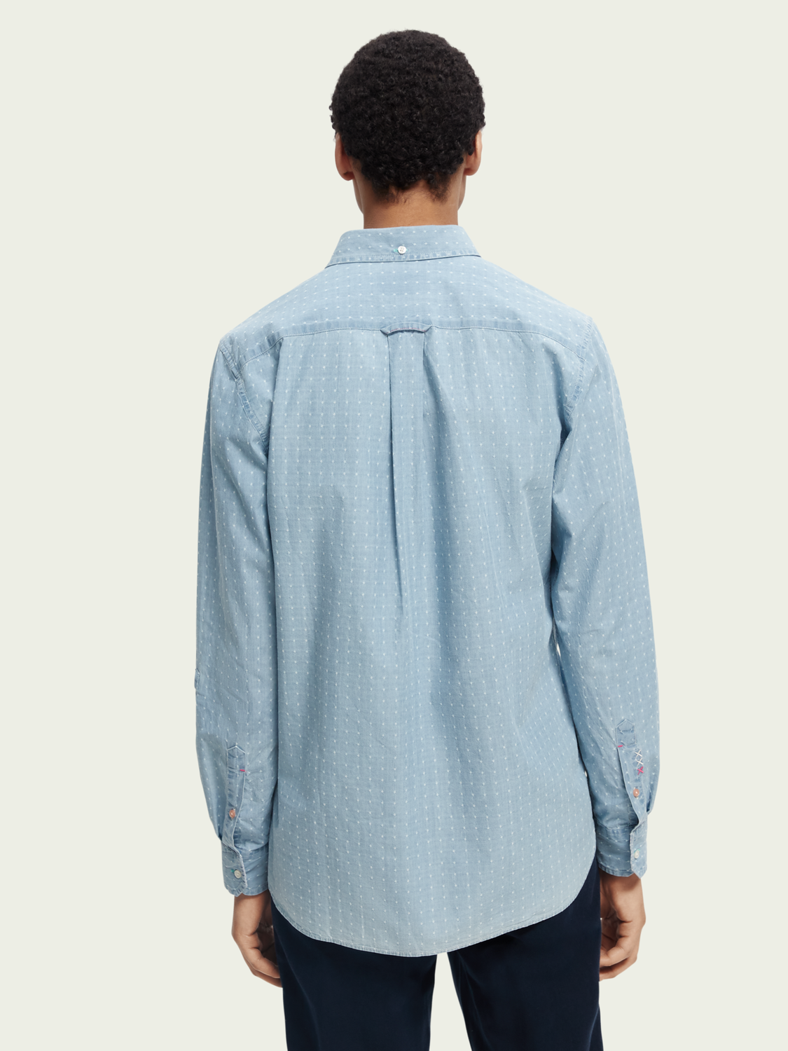Scotch & Soda - Mini Structured Indigo Shirt - Bleached Indigo