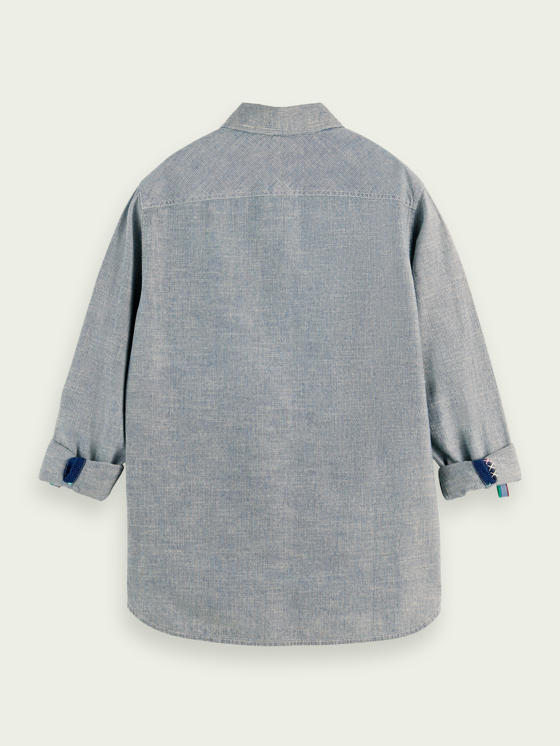 Scotch & Soda - Regular Fit Indigo Striped Shirt - Blue