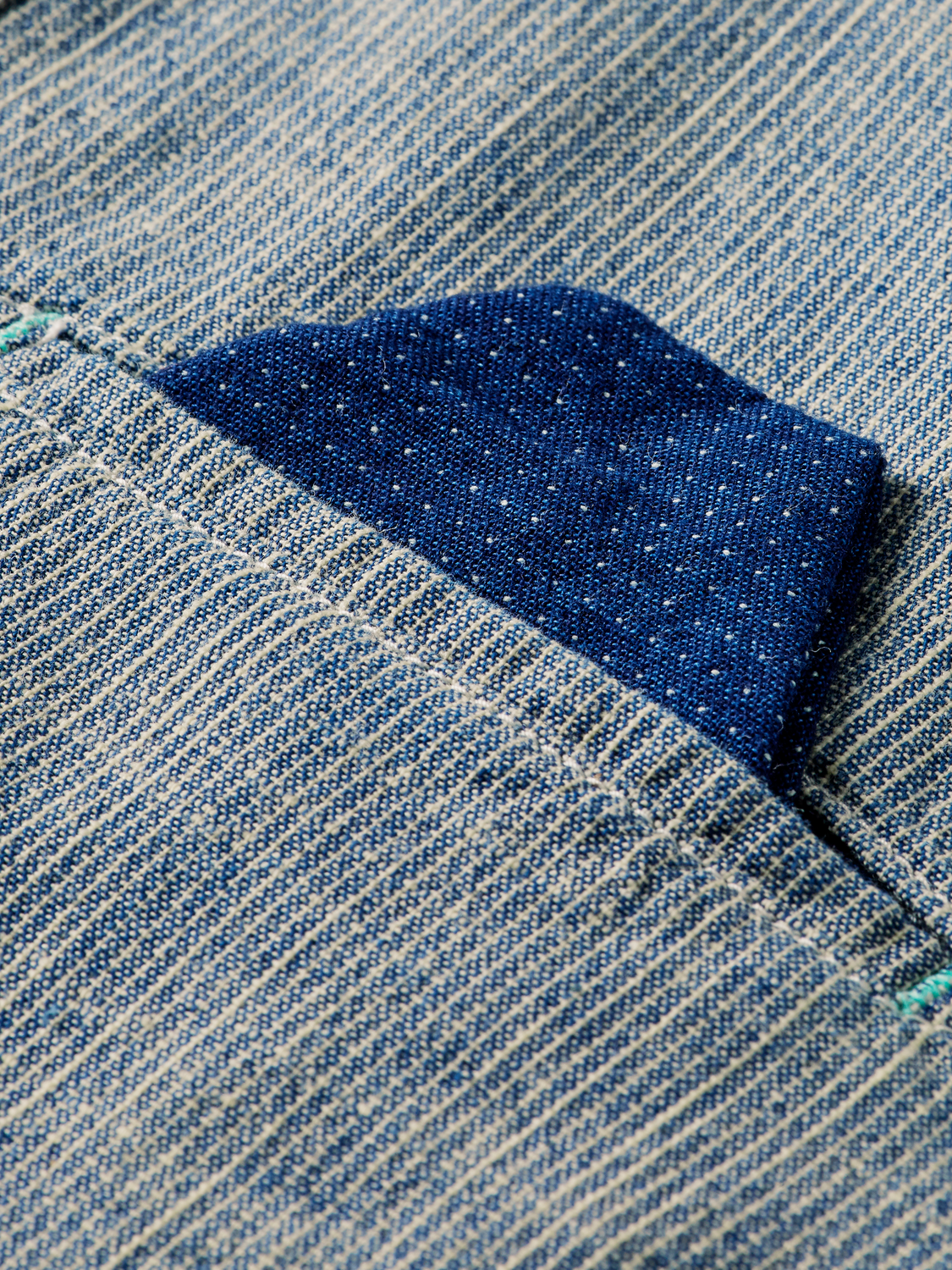 Scotch & Soda - Regular Fit Indigo Striped Shirt - Blue