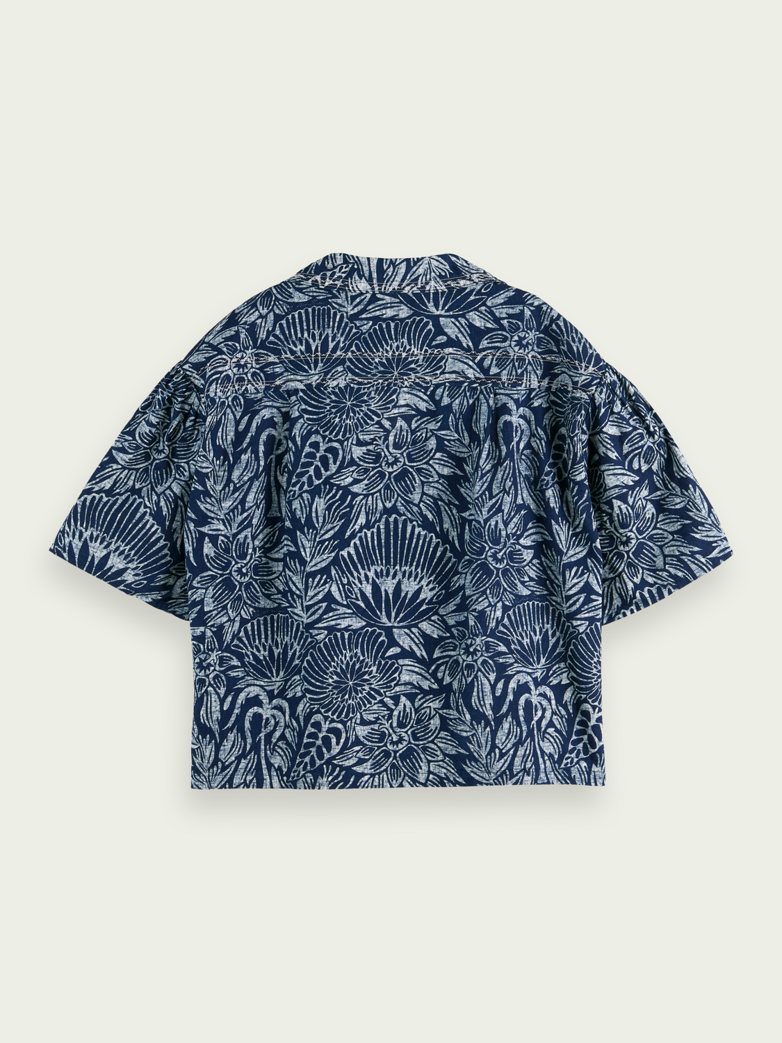 Maison Scotch - Printed Indigo Beach SS Shirt - Indigo