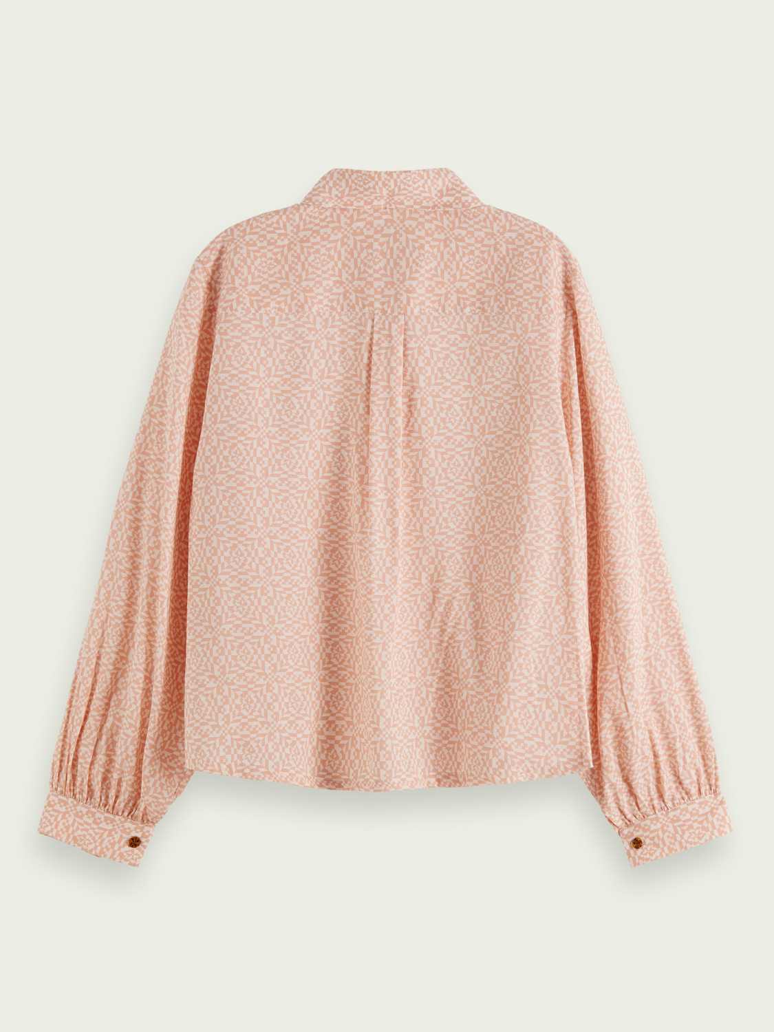Maison Scotch - Printed Organic Cotton Shirt - Coral