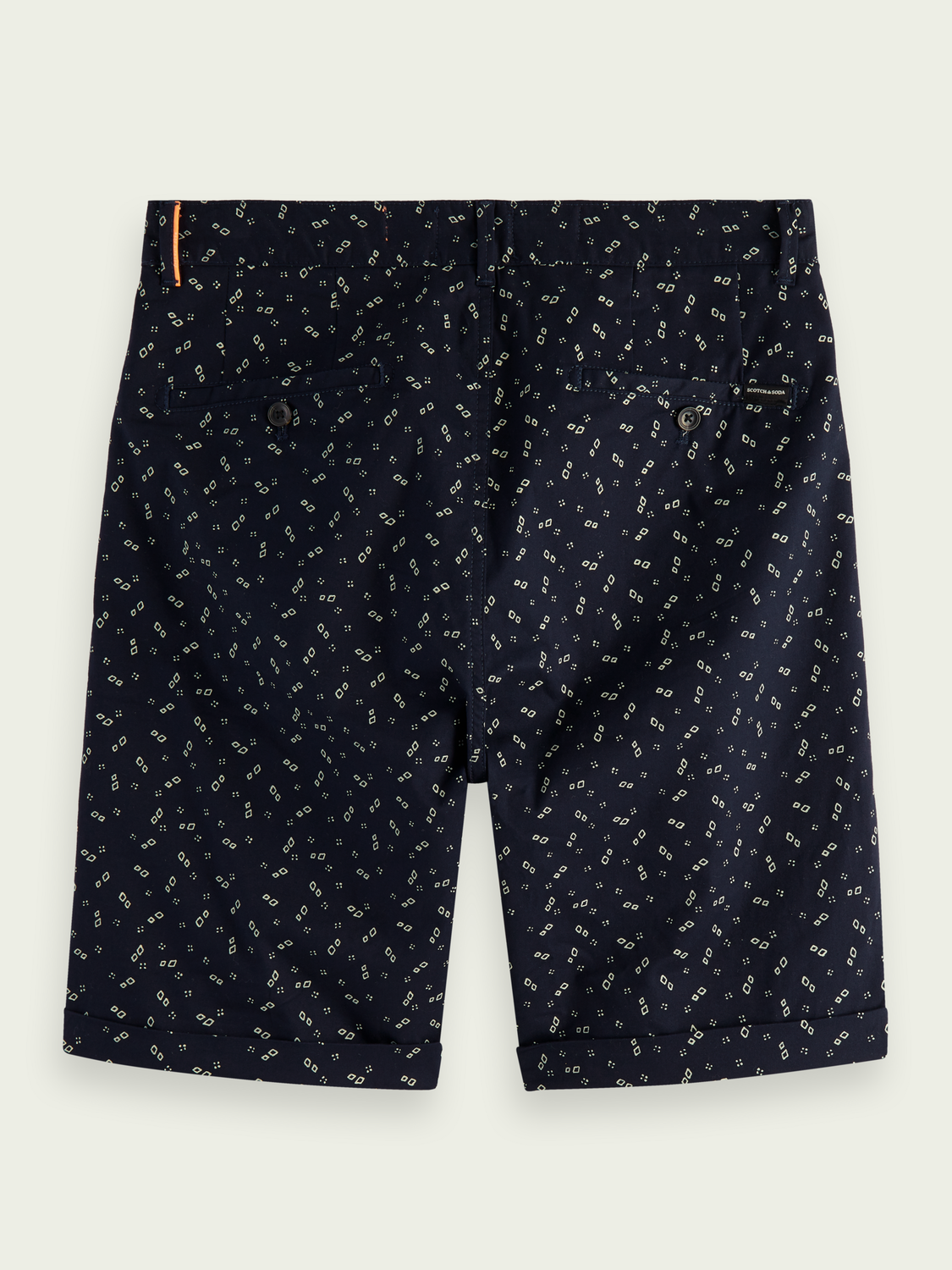 Scotch & Soda - Stuart Printed Pima Cotton Short - Night Diamond