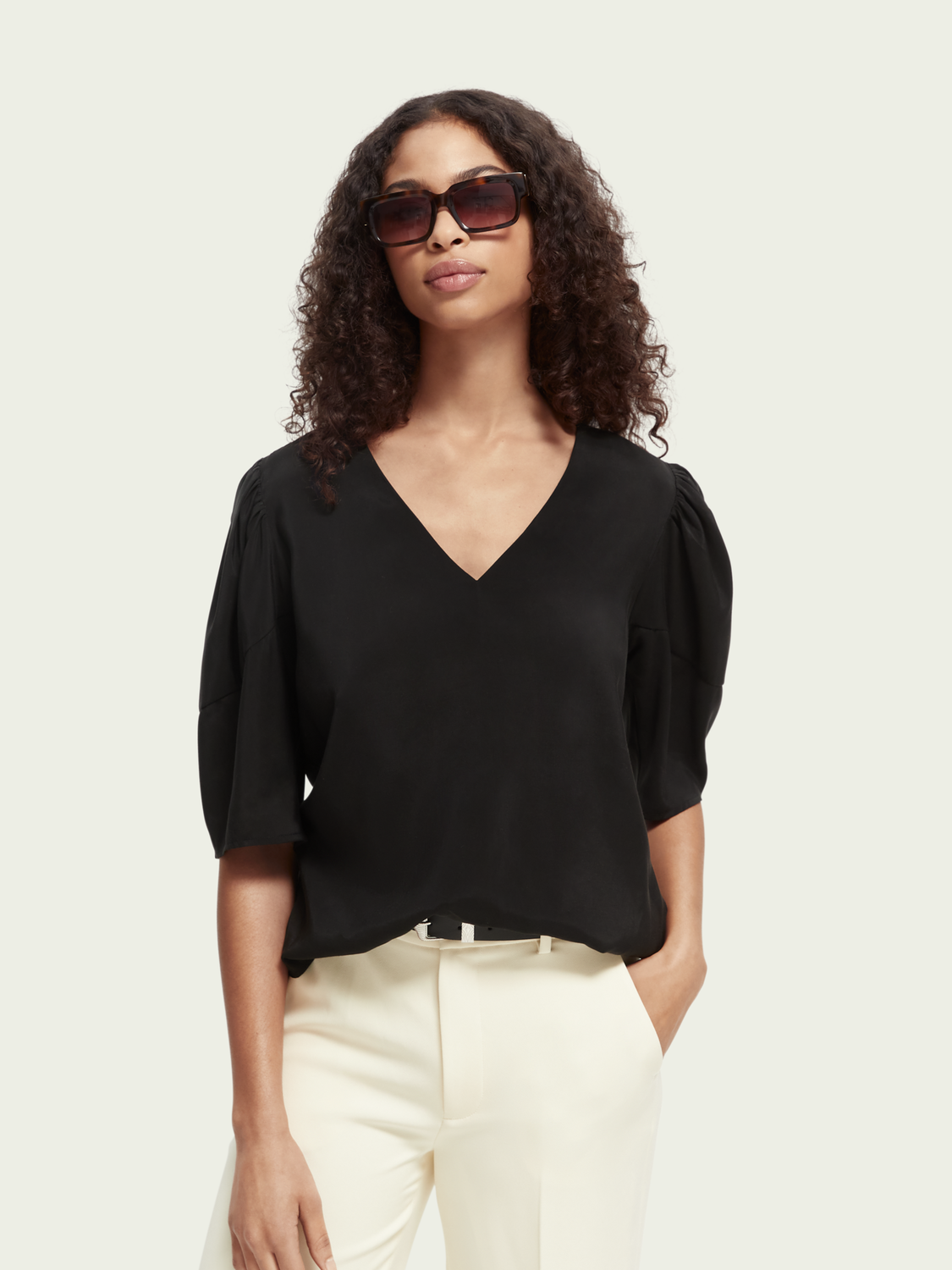 Maison Scotch - Tunic Top - Black