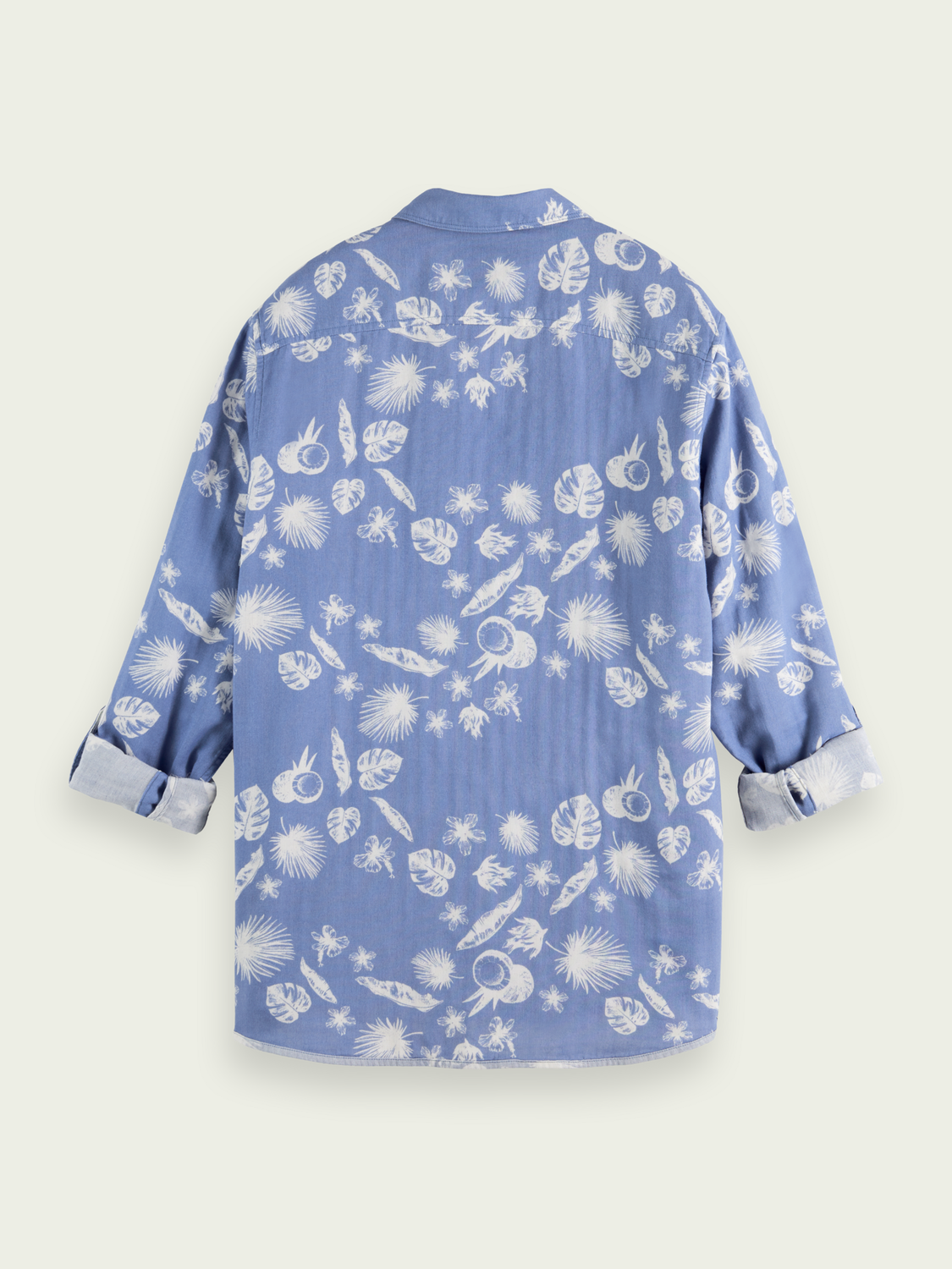 Scotch & Soda - Regular Fit Bonded Shirt - Light Blue
