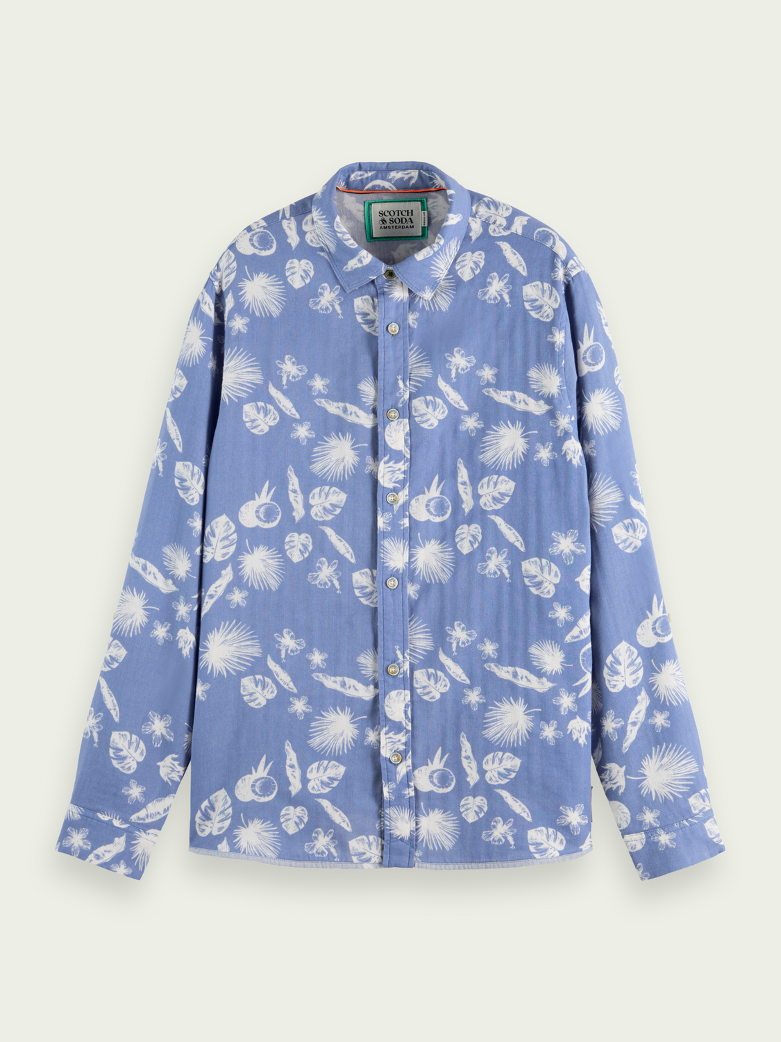 Scotch & Soda - Regular Fit Bonded Shirt - Light Blue