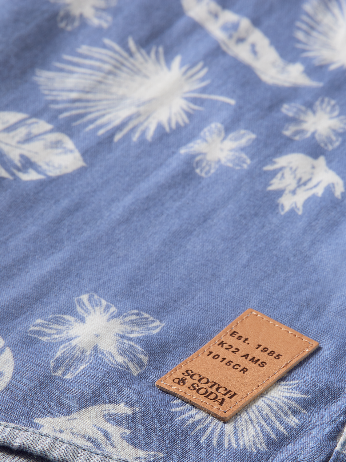 Scotch & Soda - Regular Fit Bonded Shirt - Light Blue