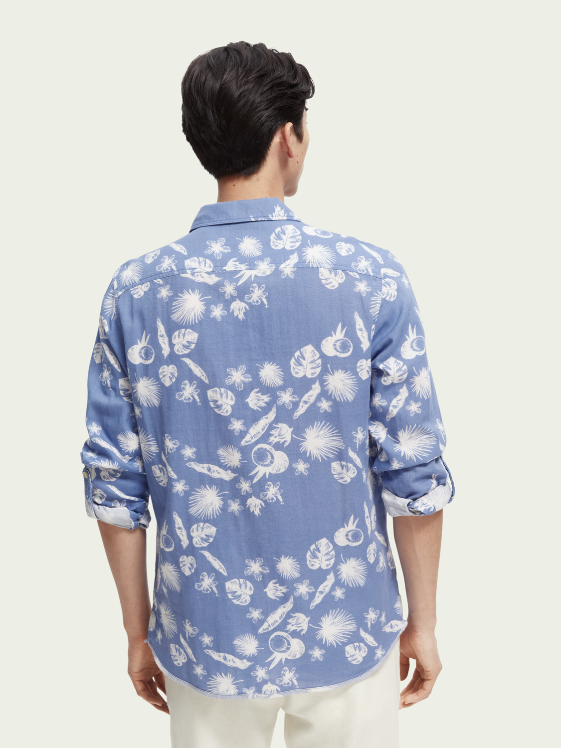 Scotch & Soda - Regular Fit Bonded Shirt - Light Blue