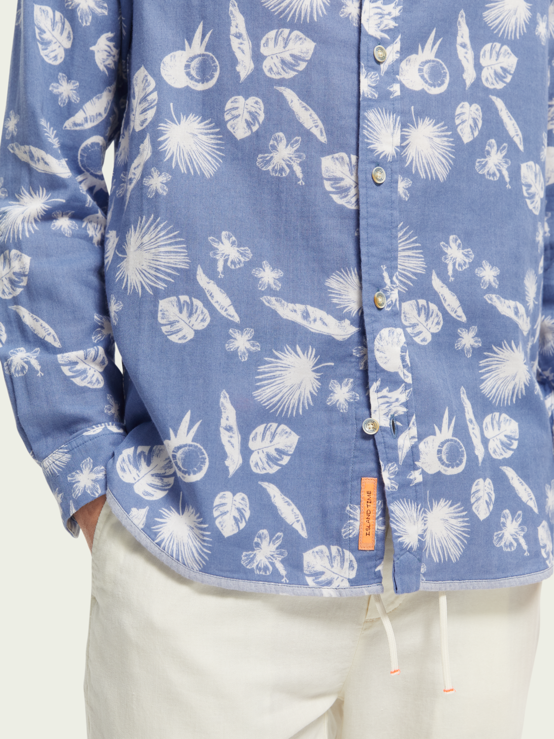 Scotch & Soda - Regular Fit Bonded Shirt - Light Blue