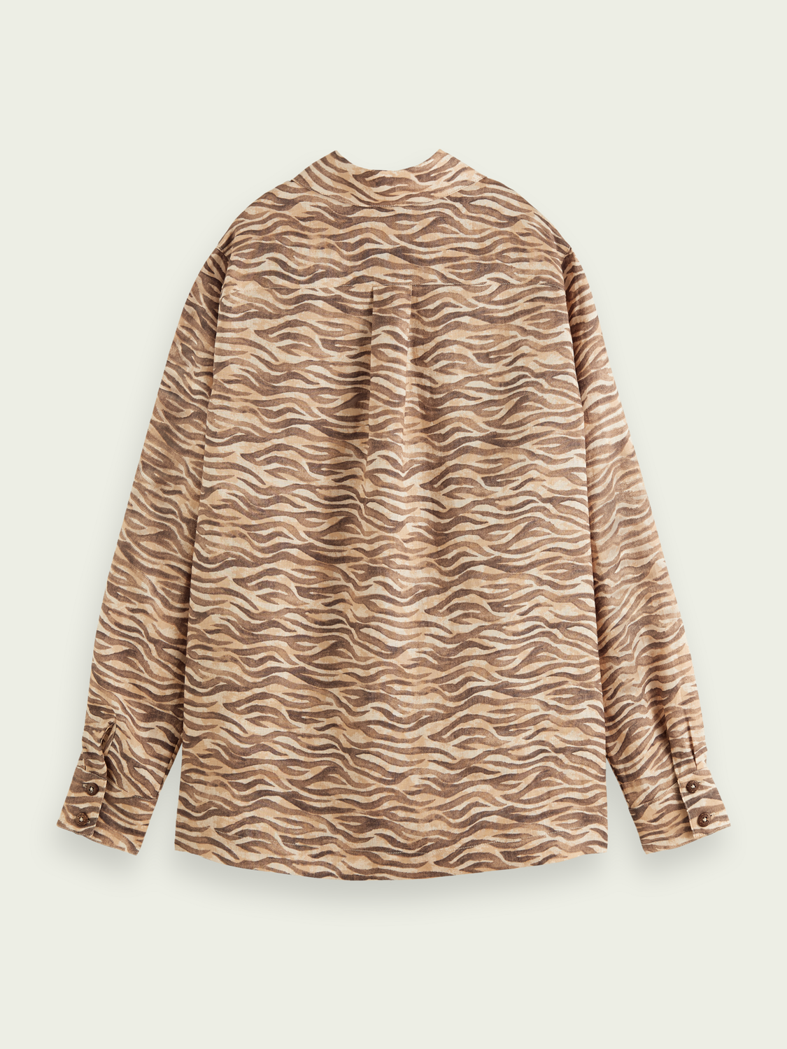 Maison Scotch - Printed Linen Shirt - Tiger